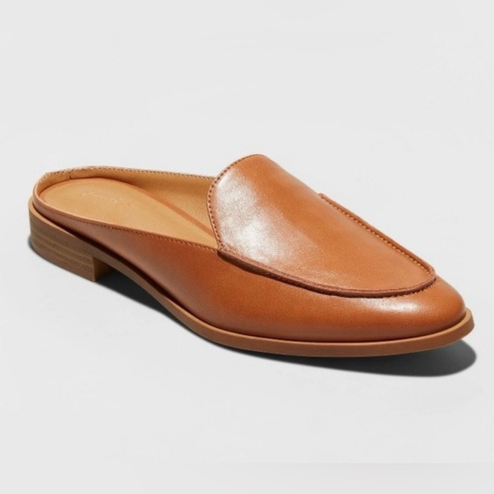Universal Thread | Bone Dekota Mule Slides | Tan | 7